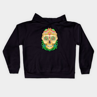 Sugar skull fancy vintage and gems day of the dead. Kids Hoodie